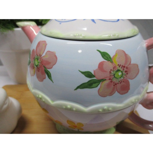 Avon Kitchen Avon Stacked Ceramic Tea Pot Cup Lid Set Fairy Tale